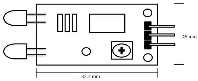 IR传感器模块2D模型